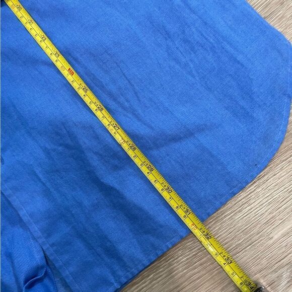 Polo Ralph Lauren Men's Crispy Cotton Solid Blue Shirt Cotton L - Picture 7 of 8